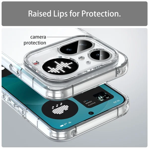 Anti Yellowing case for Nothing Phone (4a), transparent 4