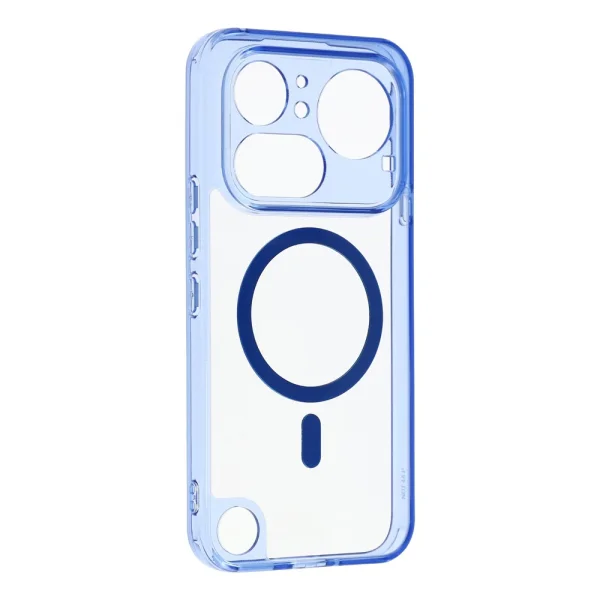 PC + TPU Magnetic case for Nothing Phone (4a) Pro, transparent-blue 3