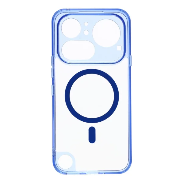 PC + TPU Magnetic case for Nothing Phone (4a) Pro, transparent-blue 2
