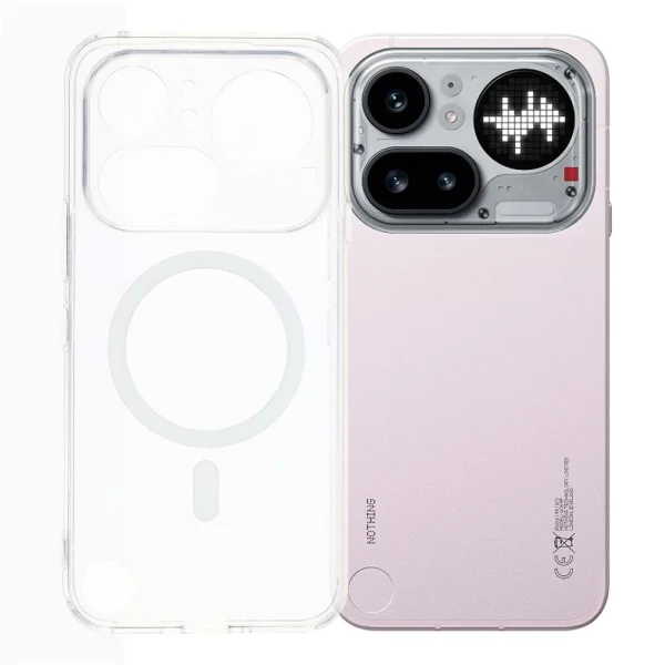 PC + TPU Magnetic case for Nothing Phone (4a) Pro, transparent 1