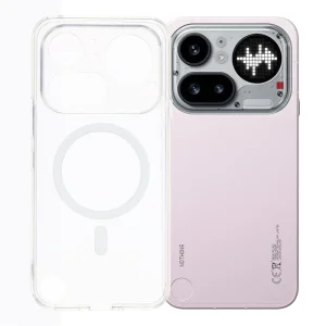 PC + TPU Magnetic case for Nothing Phone (4a) Pro, transparent