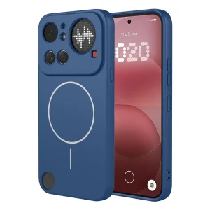 Калъф, съвместим с Magsafe Slim Silicone за Nothing Phone (4a) Pro, син
