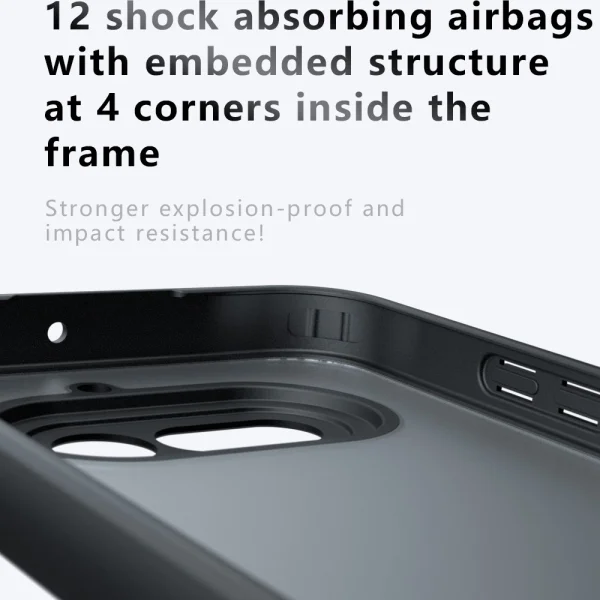 Shockproof PC+TPU case for Nothing Phone (4a), transparent 3