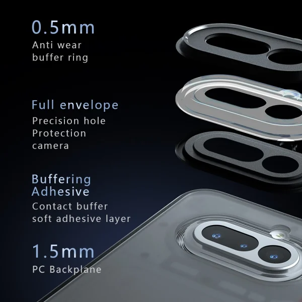 Shockproof PC+TPU case for Nothing Phone (4a), transparent 4