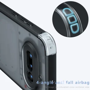 Shockproof PC+TPU case for Nothing Phone (4a), transparent 2