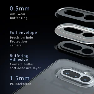 Shockproof PC+TPU case for Nothing Phone (4a), transparent 4
