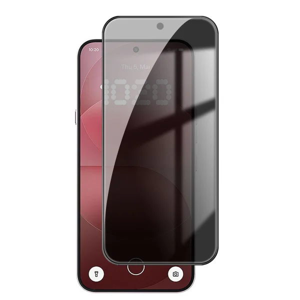 5D Full Glue Privacy Tempered Glass Protector for Nothing Phone (4a) Pro, black 1