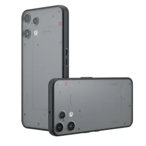 Skin-Touch Matte Case for Nothing Phone (3a) Lite, transparent-black 2