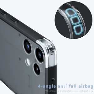 Skin-Touch Matte Case for Nothing Phone (3a) Lite, transparent-black 4