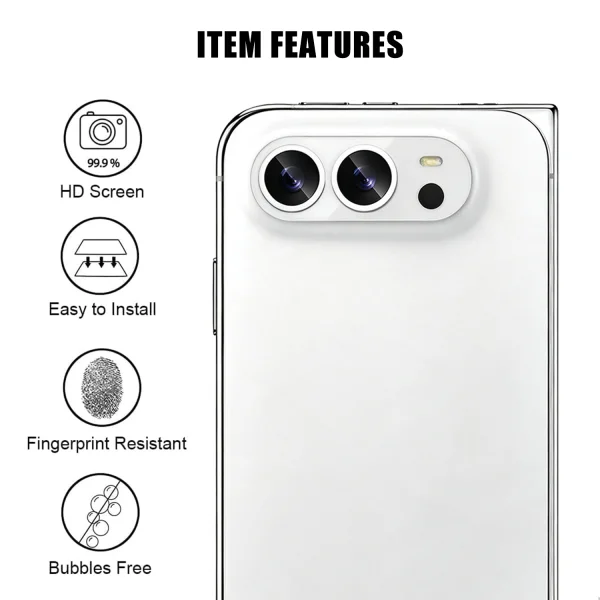 Стъклен Протектор за камера Lens за iPhone Duo, прозрачен 2