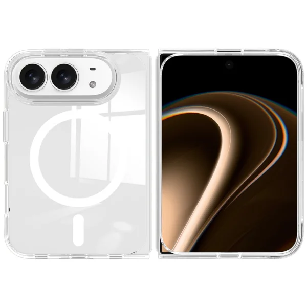Калъф Magnetic TPU + Acrylic за iPhone Duo, прозрачен 2
