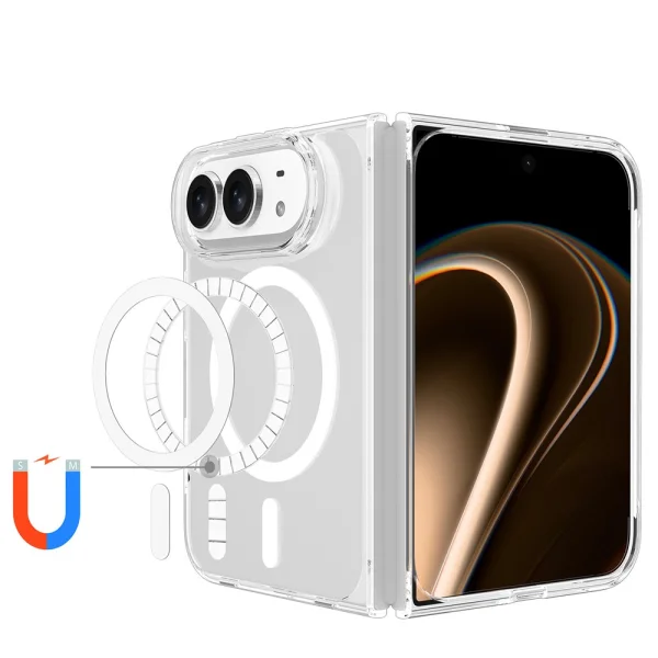 Калъф Magnetic TPU + Acrylic за iPhone Duo, прозрачен 4