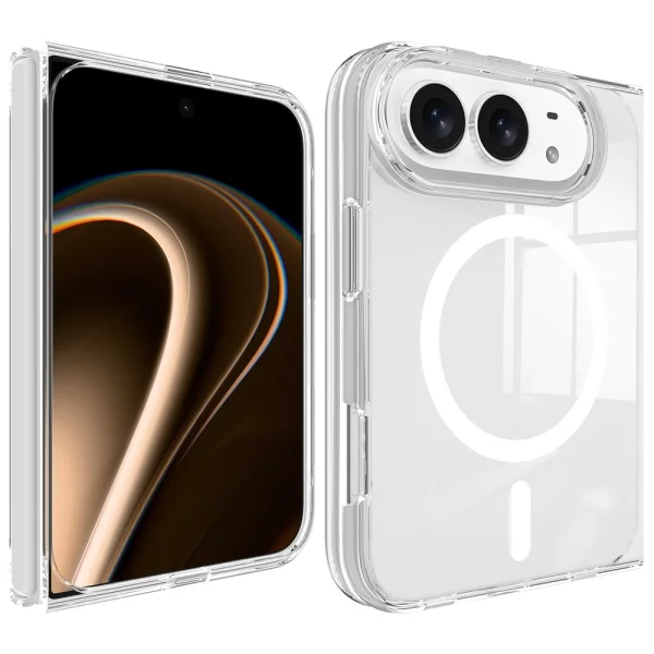 Калъф Magnetic TPU + Acrylic за iPhone Duo, прозрачен 3
