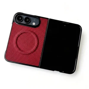 Калъф Wanlonfeng TQ Series Magnetic за iPhone Duo, червен