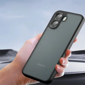 Калъф Skin-Touch Matte за Oppo A6x 4G/A6x 5G, прозрачен-черен 4