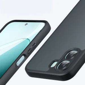 Калъф Skin-Touch Matte за Oppo A6x 4G/A6x 5G, прозрачен-черен 3