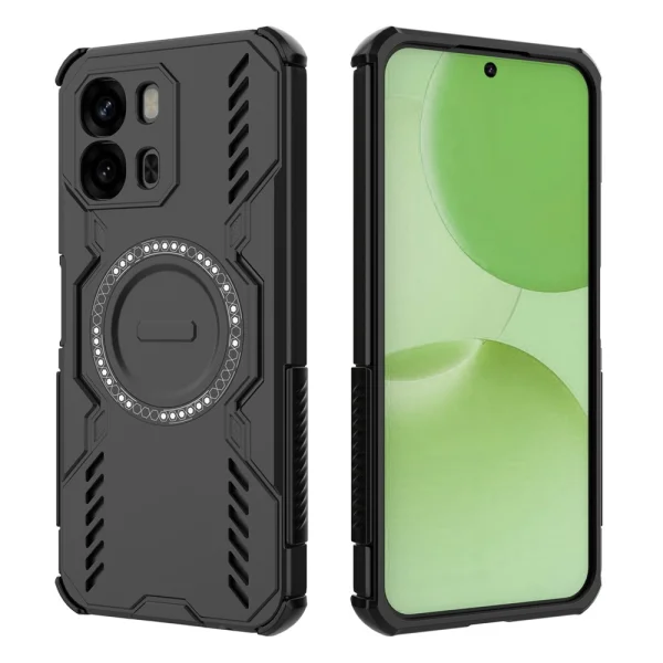 Shockproof case Butterfly Armor Magnetic for Oppo A6x 5G, black 1