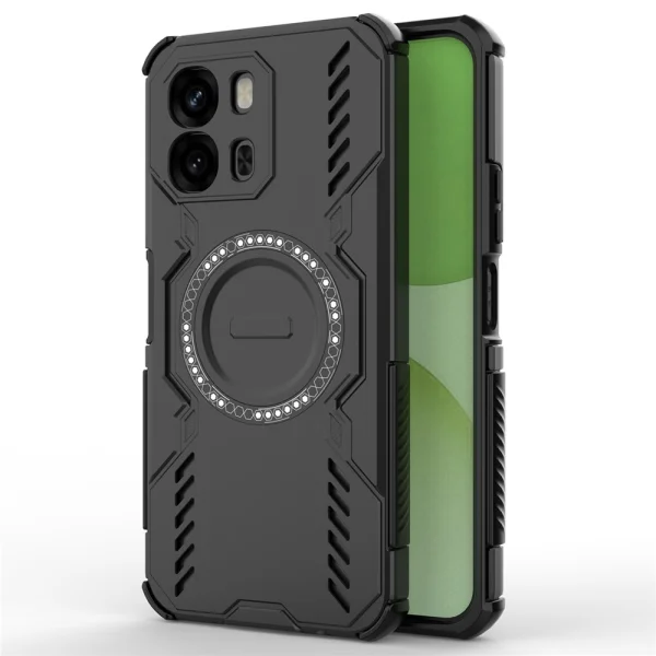 Shockproof case Butterfly Armor Magnetic for Oppo A6x 5G, black 2