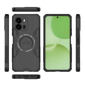 Shockproof case Butterfly Armor Magnetic for Oppo A6x 5G, black 3