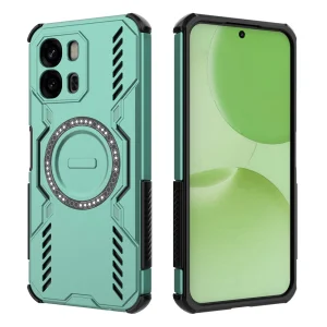 Удароустойчив калъф Butterfly Armor Magnetic за Oppo A6x 5G, зелен