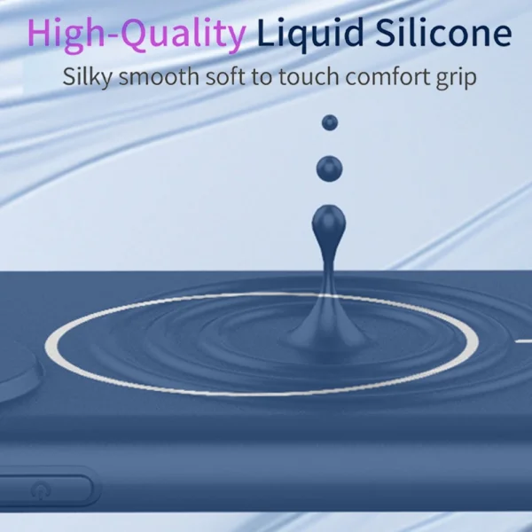 Case compatible with Magsafe Slim Silicone for Oppo A6x 5G /A6x 4G, blue 4