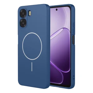 Калъф, съвместим с Magsafe Slim Silicone за Oppo A6x 5G /A6x 4G, син