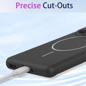 Калъф, съвместим с Magsafe Slim Silicone за Oppo A6x 5G /A6x 4G, черен 2