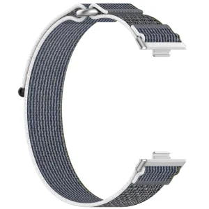Текстилна каишка Nylon Braid за Huawei Watch Fit 3, син-сив 2