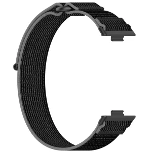 Nylon Braid textile strap for Huawei Watch Fit 3, black-gray 2