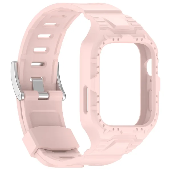 Silicone Strap with Watch Case for Huawei Watch Fit 3, light pink 4