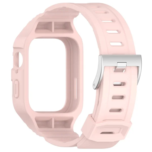 Silicone Strap with Watch Case for Huawei Watch Fit 3, light pink 3