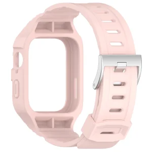Silicone Strap with Watch Case for Huawei Watch Fit 3, light pink 3