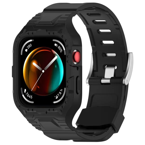 Силиконова Каишка with Watch Case за Huawei Watch Fit 3, черен 1