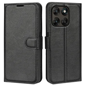 Калъф Тефтер Litchi Texture за Motorola Moto G67 5G/87 5G, черен 4