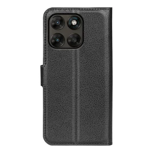 Калъф Тефтер Litchi Texture за Motorola Moto G67 5G/87 5G, черен 3