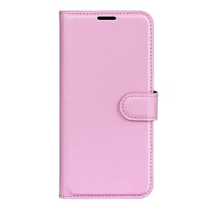 Wallet Case Litchi Texture for Motorola Moto G67 5G/87 5G, pink 2