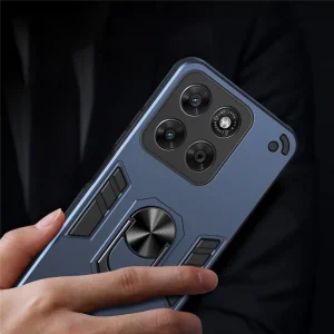 Shockproof case Ring Holder Kickstand for Motorola Moto G67 5G/G87 5G, blue 4