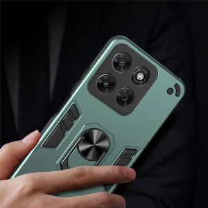 Shockproof case Ring Holder Kickstand for Motorola Moto G67 5G/G87 5G, green 4