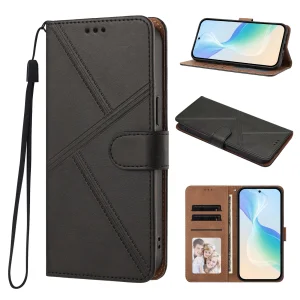Wallet HT05 Flip Case for Motorola Moto G67 5G/G87 5G, black 3