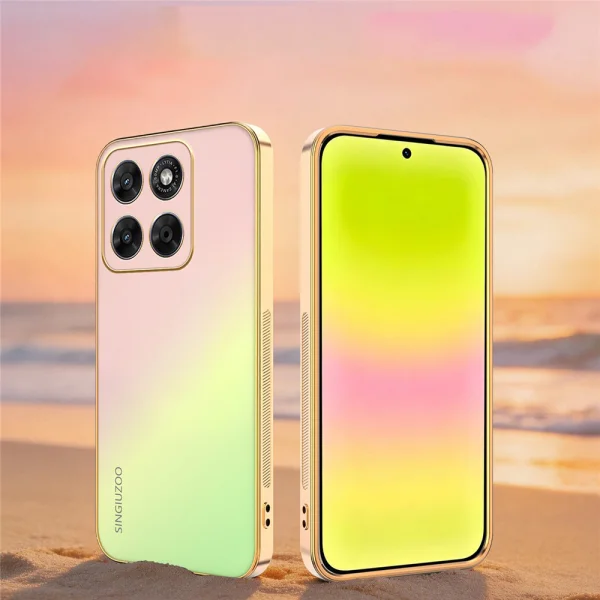 SINGIUZOO Gradient Color Case for Motorola Moto G67 5G/G87 5G, pink 2