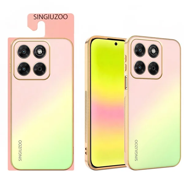 SINGIUZOO Gradient Color Case for Motorola Moto G67 5G/G87 5G, pink 1