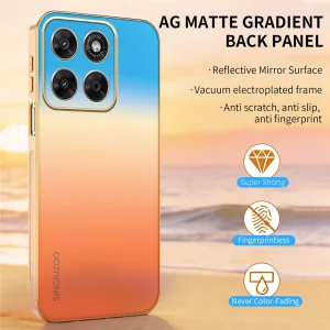 Калъф SINGIUZOO Gradient Color за Motorola Moto G67 5G/G87 5G, оранжев 4