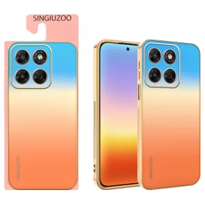 SINGIUZOO Gradient Color Case for Motorola Moto G67 5G/G87 5G, orange