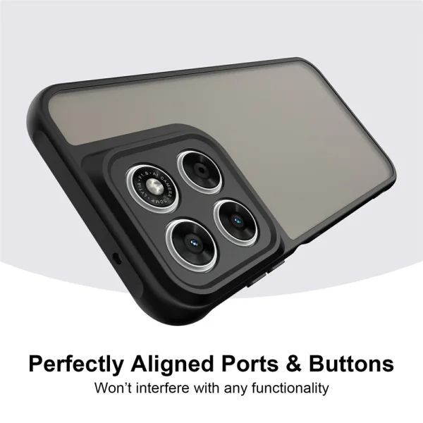 Matte Drop-Proof Case for Motorola Moto G67 5G/G87 5G, black 3