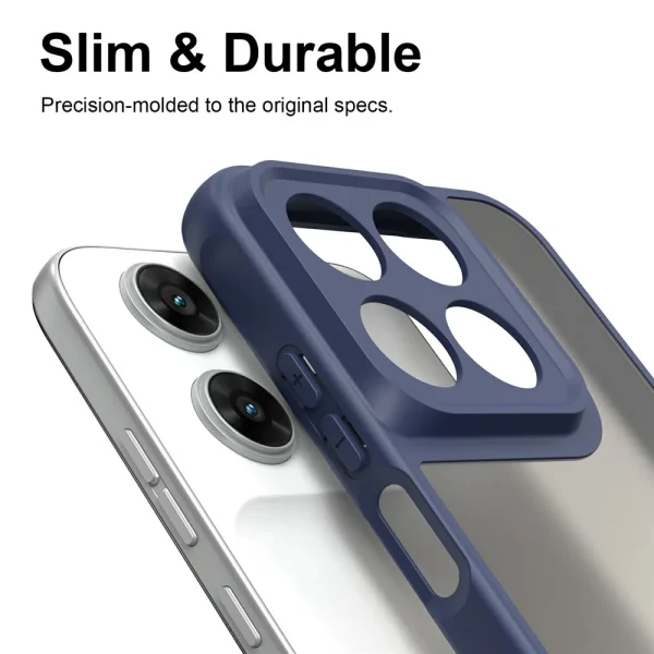 Matte Drop-Proof case for Motorola Moto G67 5G/G87 5G, blue 4