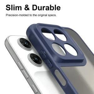 Matte Drop-Proof case for Motorola Moto G67 5G/G87 5G, blue 4