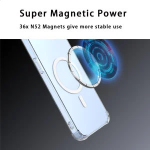 Case compatible with Magsafe TPU+Acrylic for Realme 16 5G, transparent 4