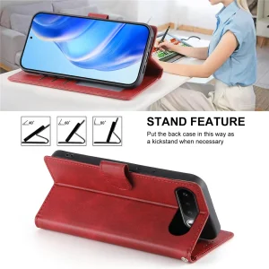 Wallet Calf Texture Book Case for Realme 16 5G, red 6
