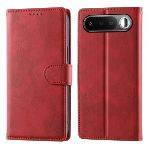 Калъф тефтер Wallet Calf Texture за Realme 16 5G, червен