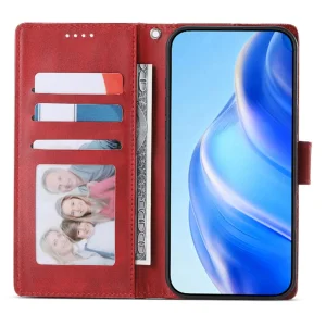 Wallet Calf Texture Book Case for Realme 16 5G, red 3
